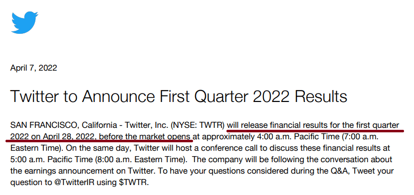 Twitter earnings